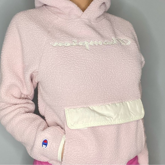 Champion Faux Sherpa Hoodie - Picture 2 of 8